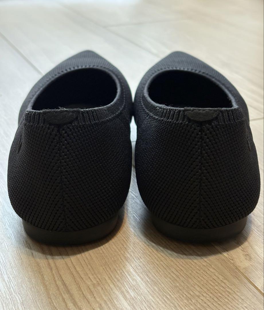 VIVAIA フラットシューズ　ポインテッドトゥ　黒 size38
