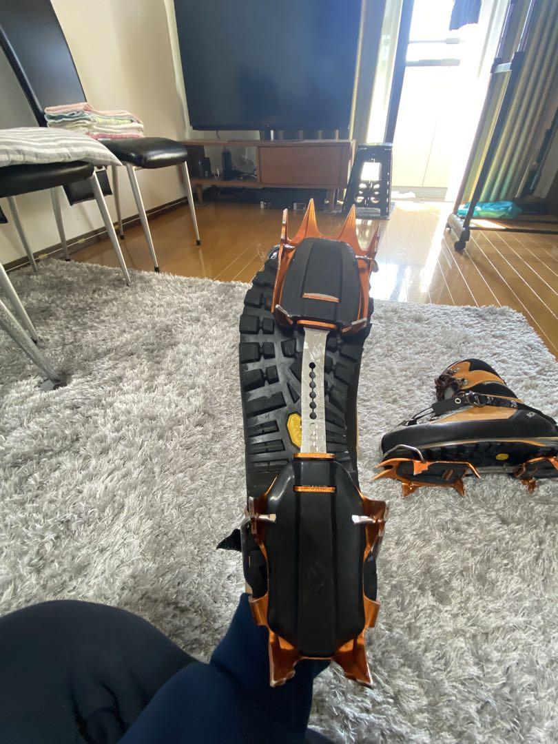 with crampons