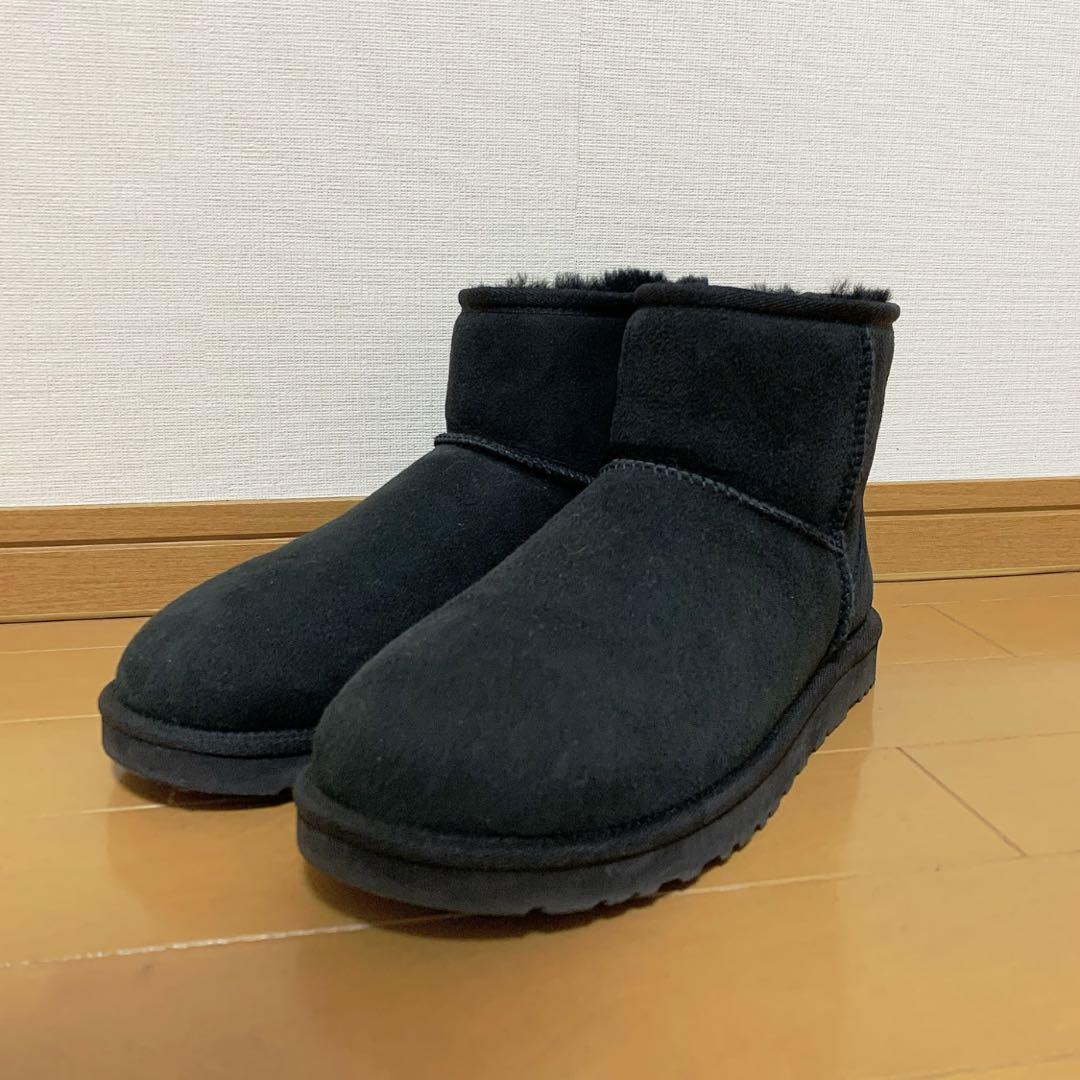 【sjkmamaさま専用】UGG アグ ムートンブーツ 黒 25㎝