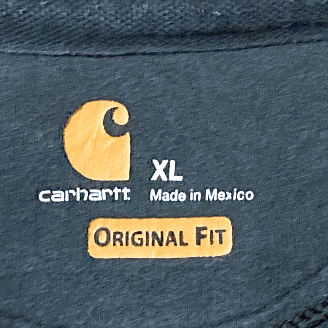 《希少》カーハート　carhartt ハーフジップ　パーカー　メキシコ製　XL