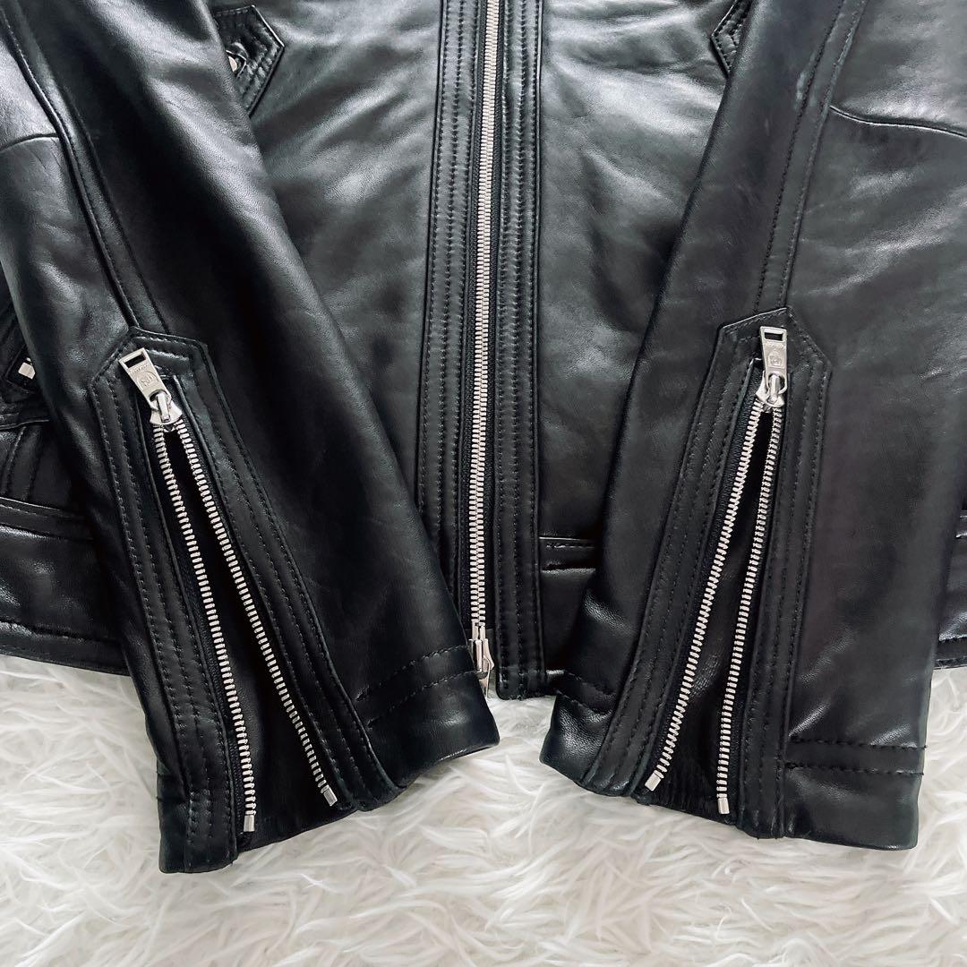 【BLACKLABEL CRESTBRIDGE】シングルライダース ブラック M