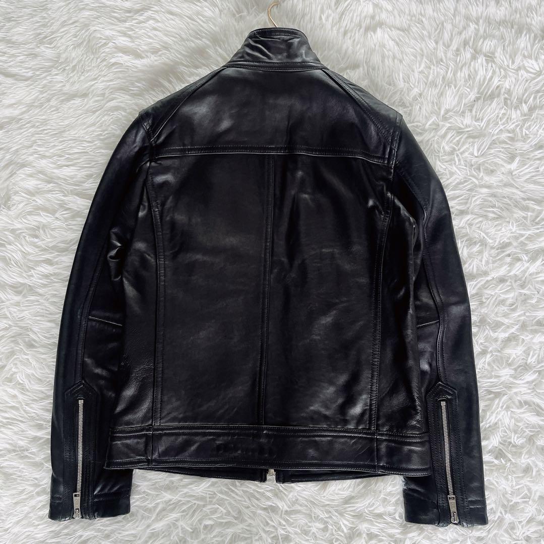 【BLACKLABEL CRESTBRIDGE】シングルライダース ブラック M