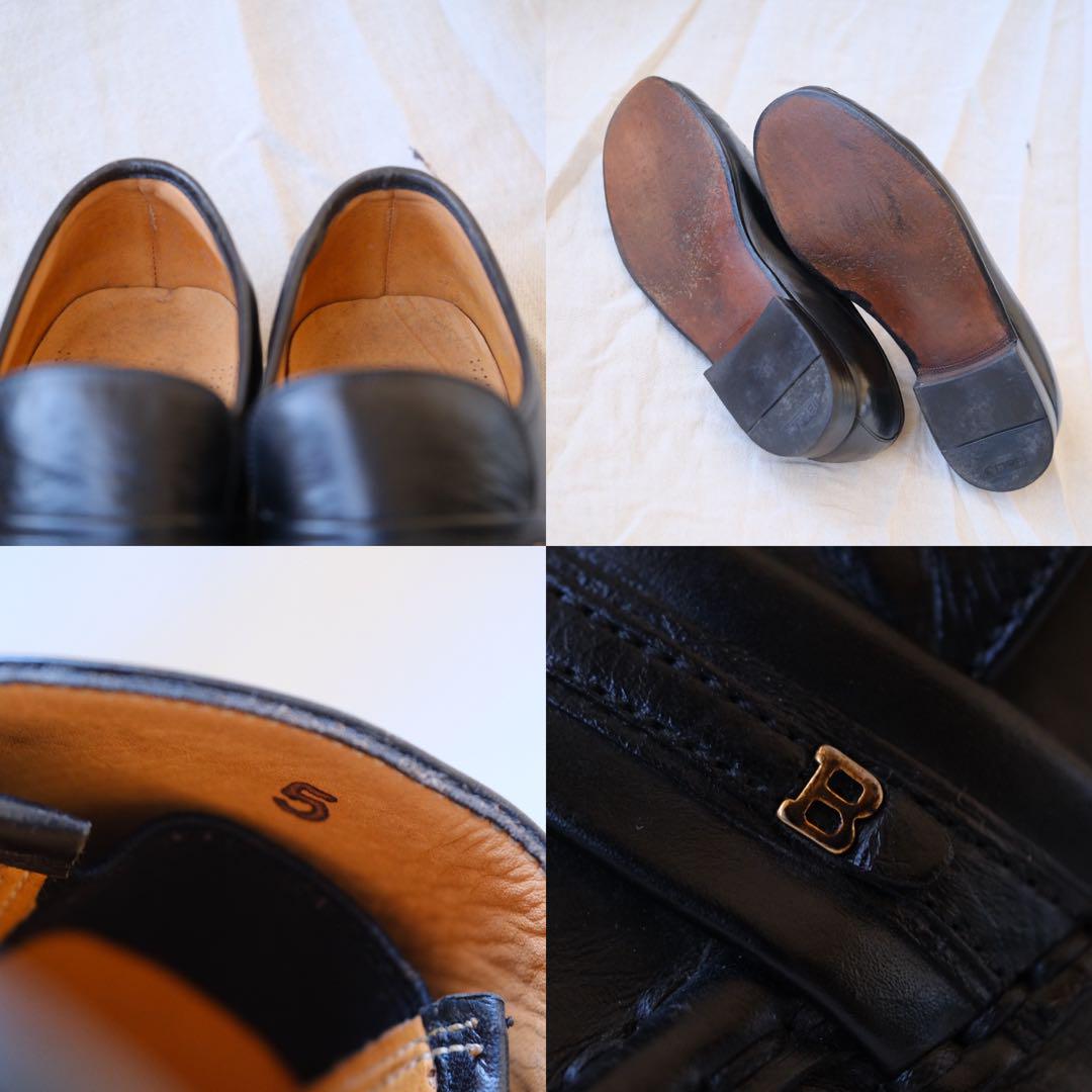 BALLYバリー ベルトビットギャザーモカシンローファー黒5