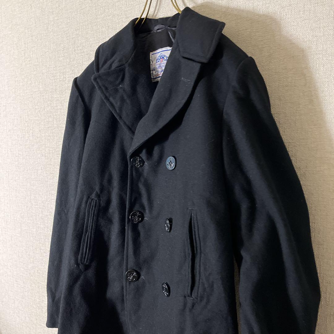 実物 USED 米軍 U.S.NAVY ウール ピーコート Pコート PEA COAT
