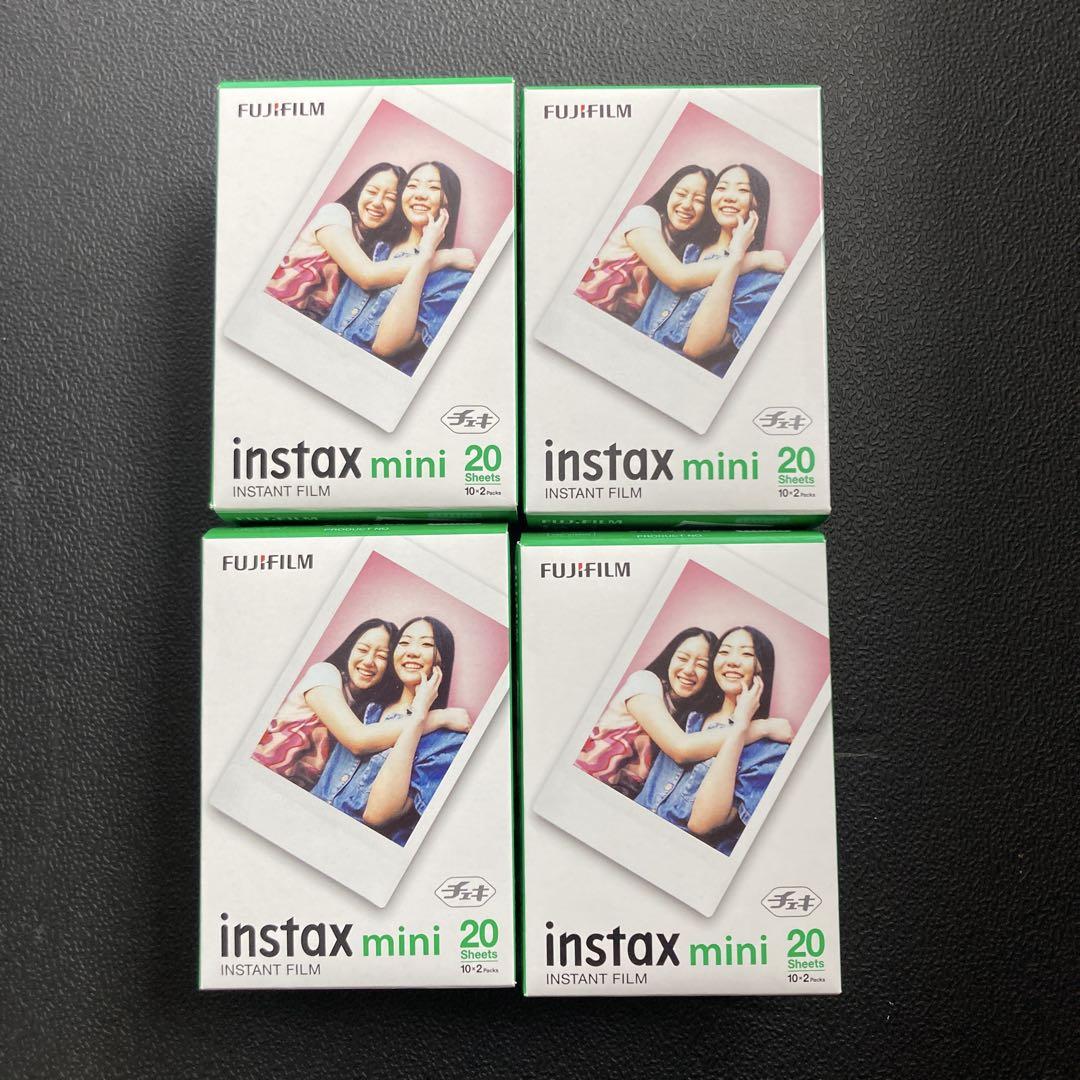 チェキフィルム　20枚×4箱セットinstax mini インスタックスミニ