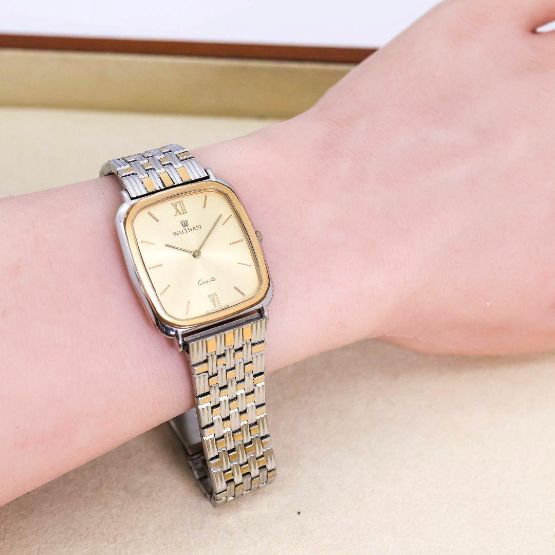 14kt alpha 腕時計 ジャンク ◇ジャンク品 WALTHAM 腕時計 ゴールド文字盤 メンズ QZ 2069