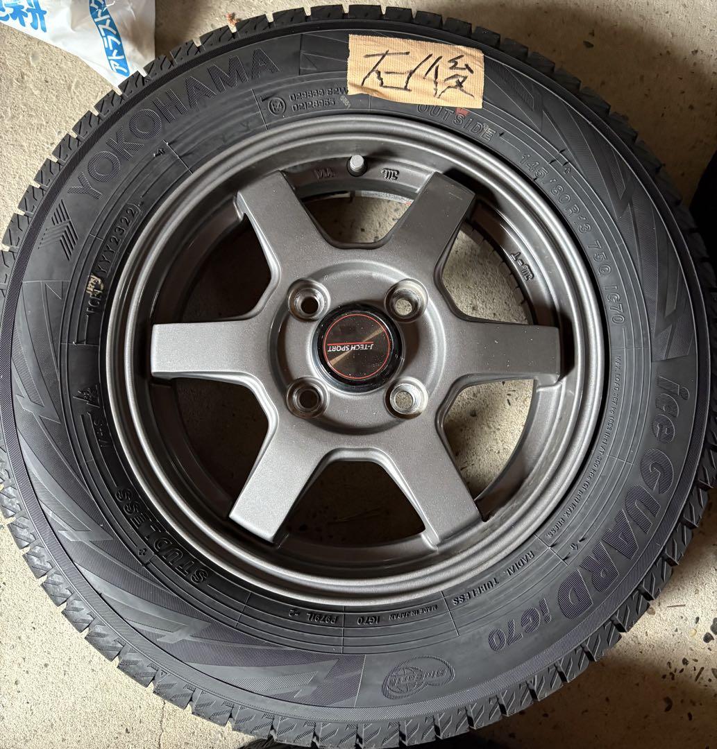 145/80R13 スタッドレスタイヤ付きホイール その①
