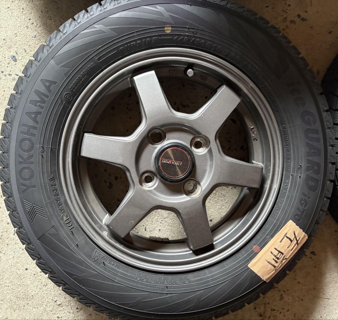 145/80R13 スタッドレスタイヤ付きホイール その①