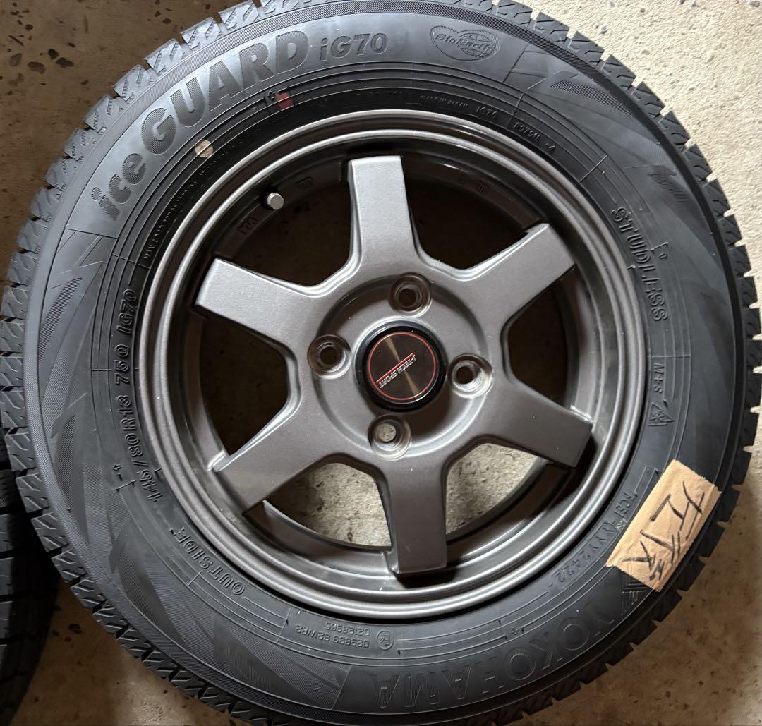 145/80R13 スタッドレスタイヤ付きホイール その①