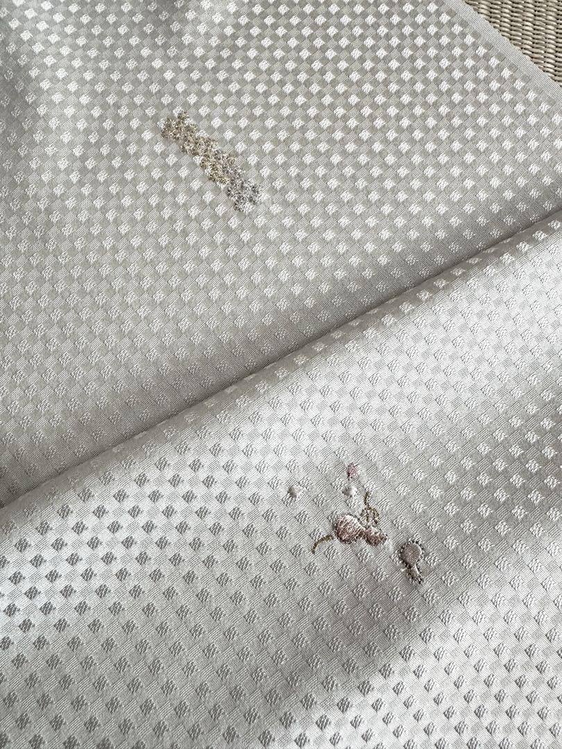 京の刺繍　小紋　未仕立て反物