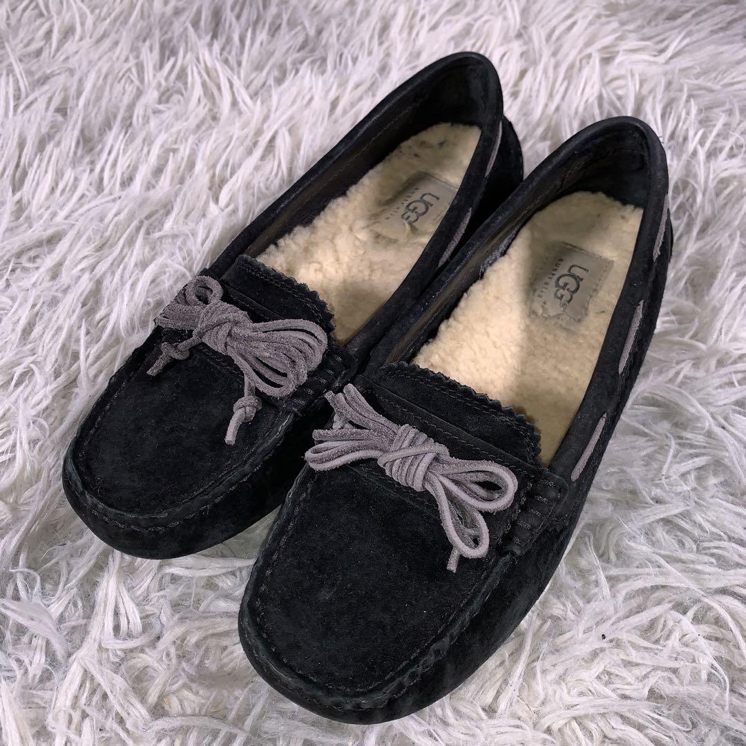 UGG Australia【23.0】モカシンシューズ ブラック MEENA