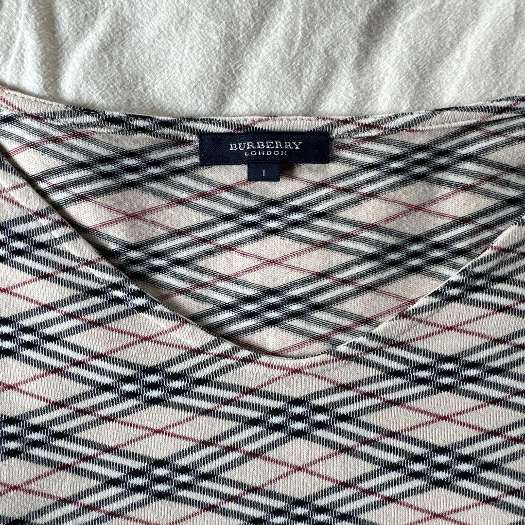 BURBERRY 　バーバリー 　ノバチェック トレーナー　カットソー 即発送】BURBERRY バーバリーノバチェックトレーナー カットソー