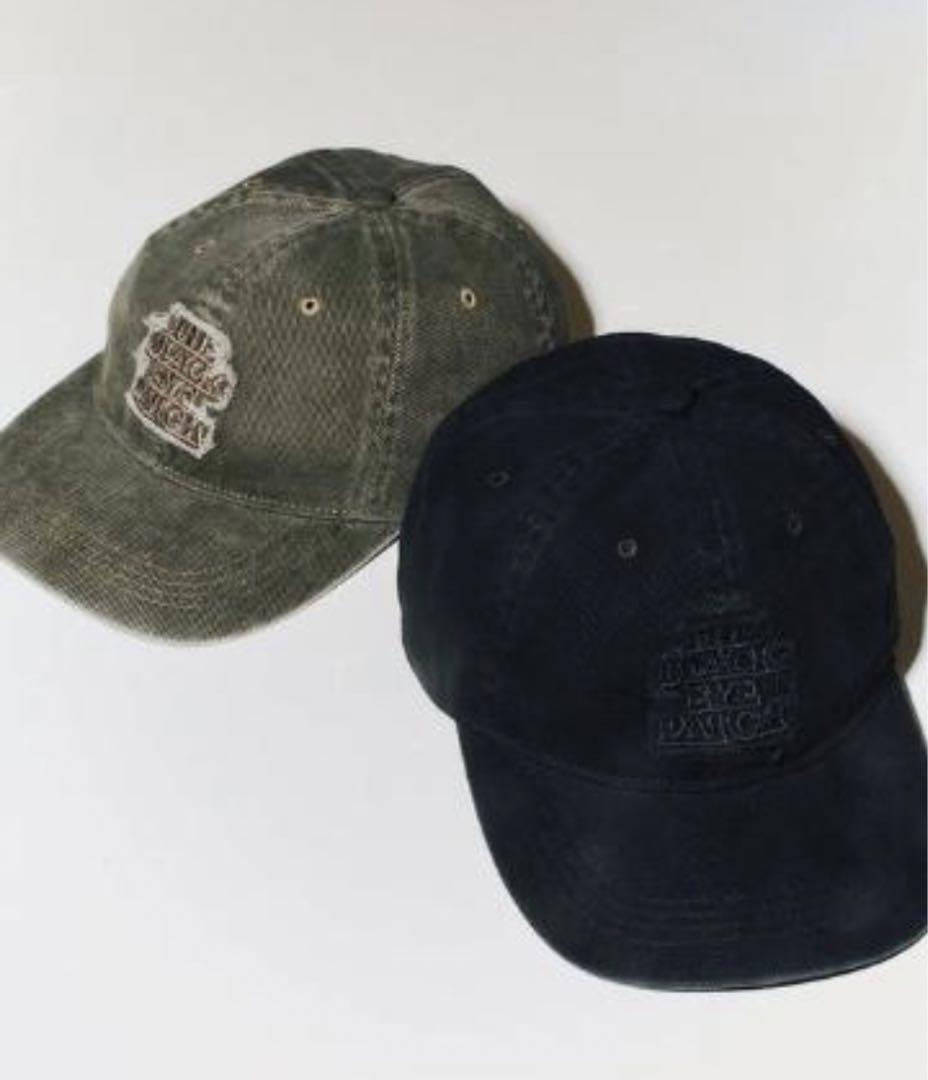 ブラックアイパッチ RAW OG LABEL WASHED CAP OLIVE