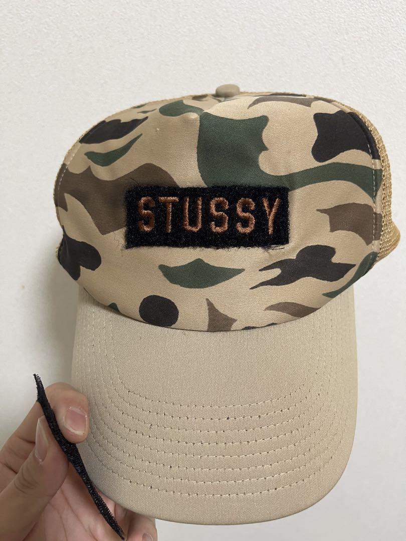 希少 90's Stussy メッシュキャップ カモフラ デザートカモ