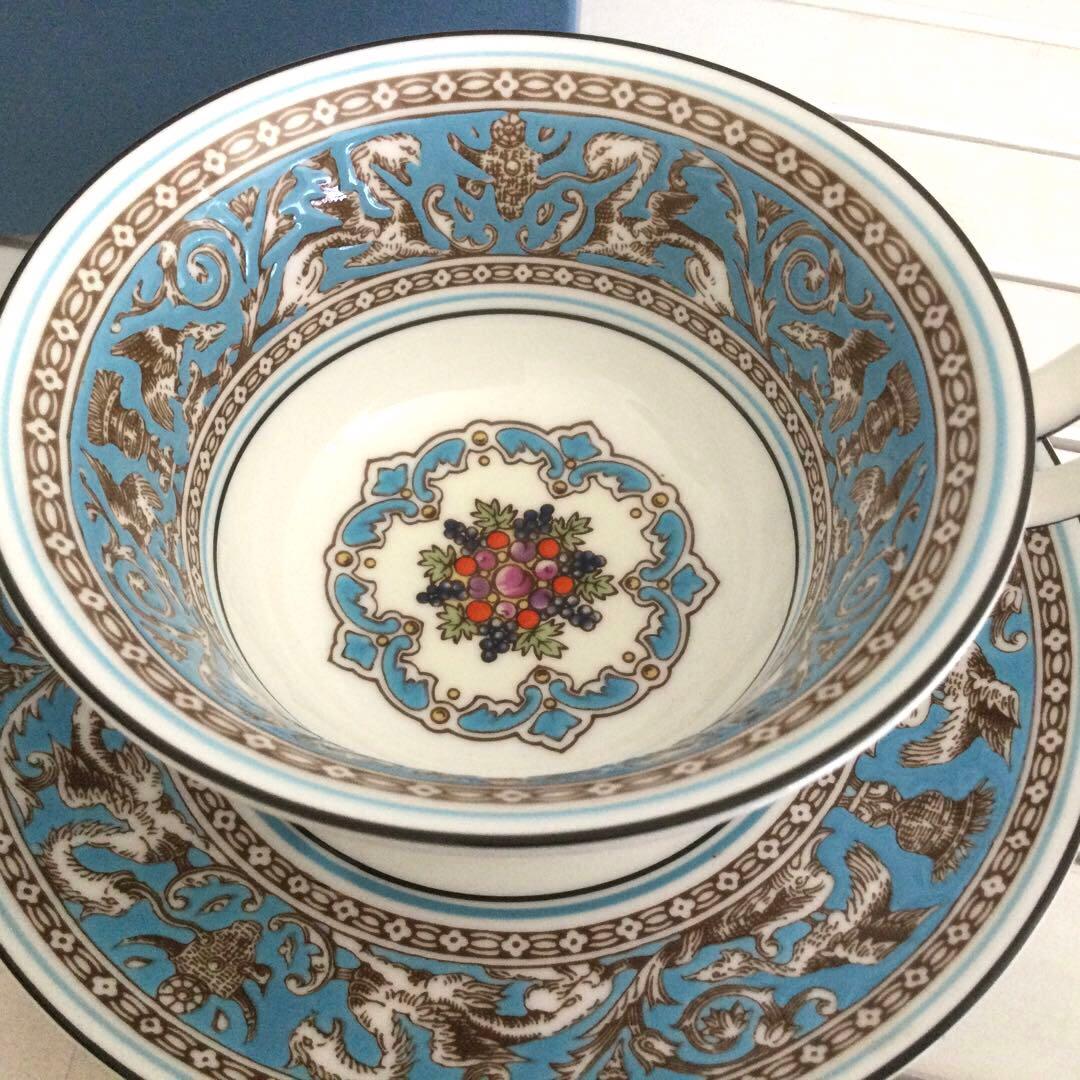 ウェッジウッド フロレンティーン ターコイズ コーヒーカップ＆ソーサー