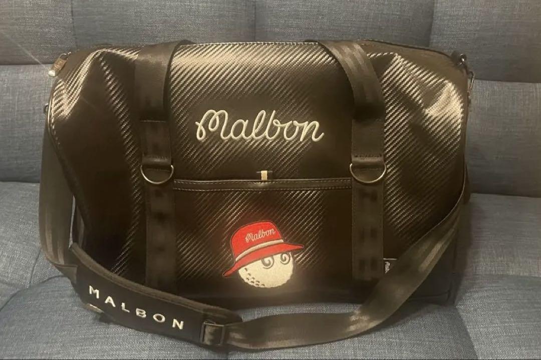 25年新作 マルボンゴルフ Malbon ボストンバッグ ショルダーバッグ 黒 - メルカリ