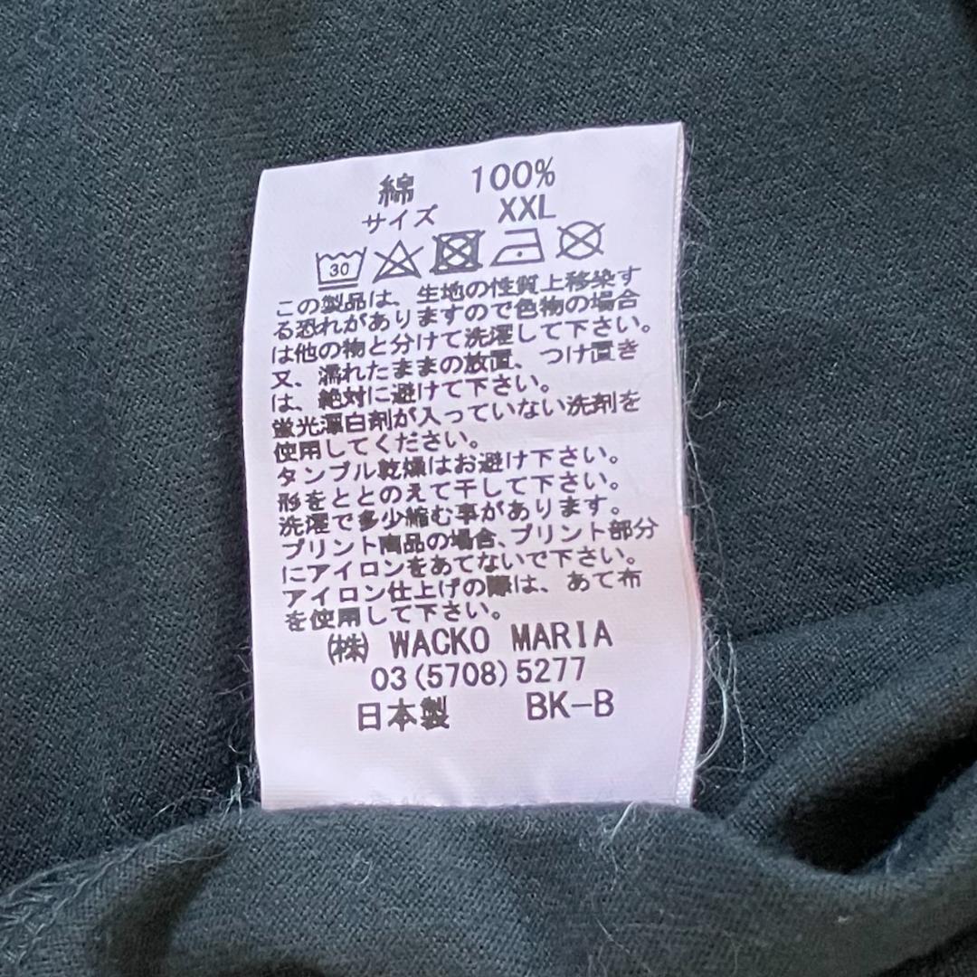 【超希少XXL】ワコマリア バックロゴ入りTシャツ バックマリア 両面ロゴ 3L