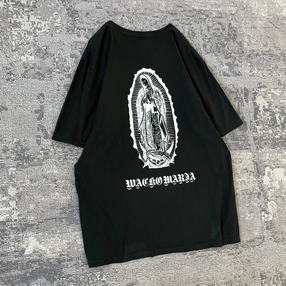 【超希少XXL】ワコマリア バックロゴ入りTシャツ バックマリア 両面ロゴ 3L