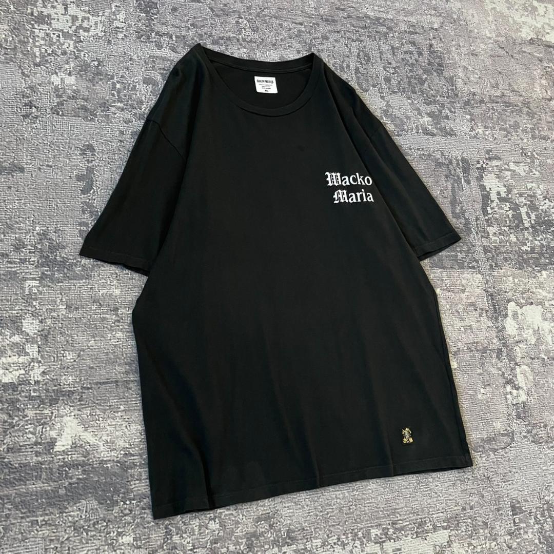 【超希少XXL】ワコマリア バックロゴ入りTシャツ バックマリア 両面ロゴ 3L