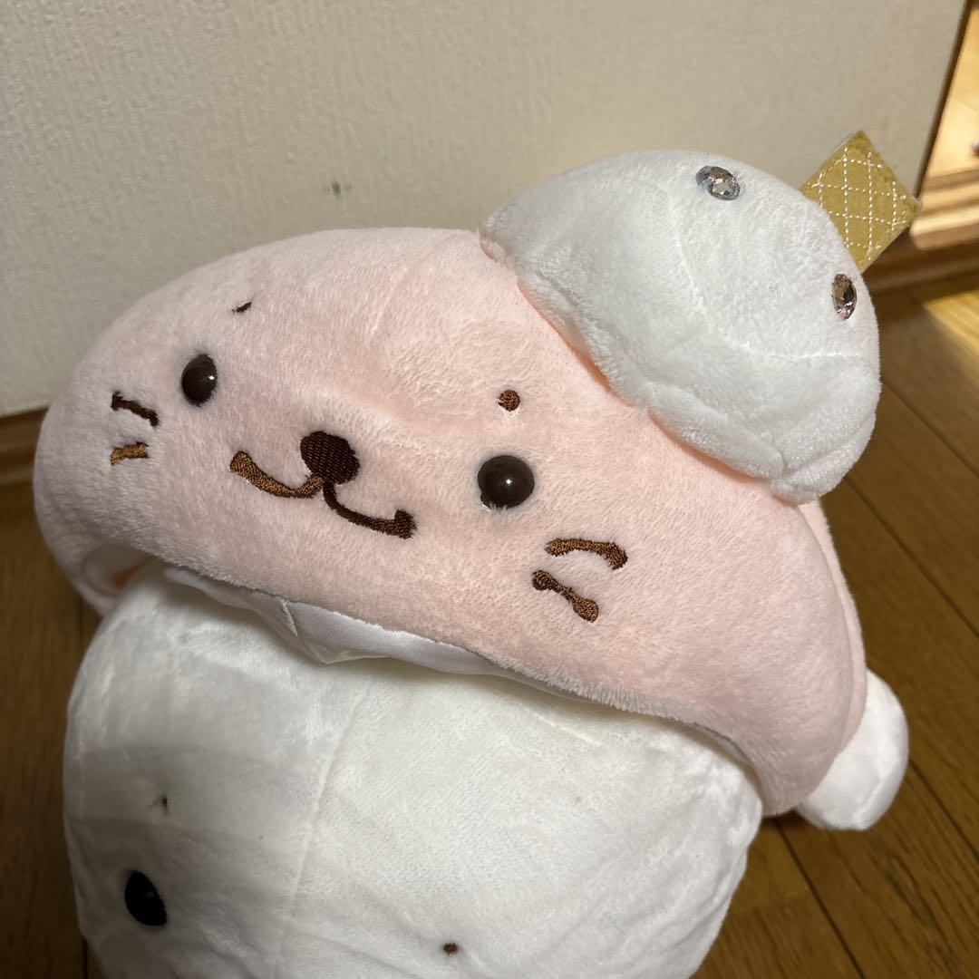 しろたん　アイスクリーム　ぬいぐるみ