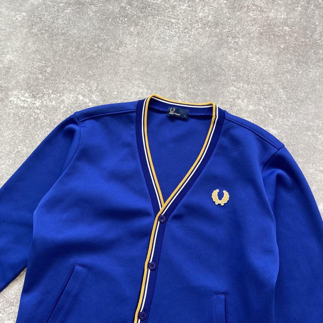 【FREDPERRY / フレッドペリー】トラックジャージカーディガン 刺繍ロゴ 画像4