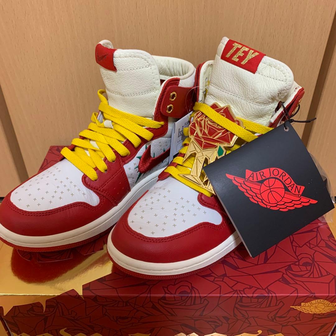 新品/未使用】24cm テヤナテイラー エアジョーダン1 ジムレッド