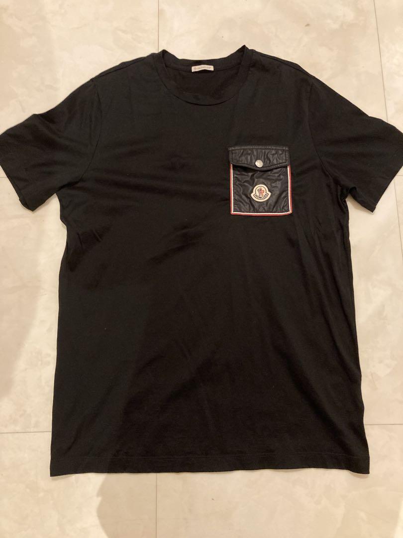 激安美品サイズM】モンクレール ポケット　ネイビーTシャツ MONCLER 半袖