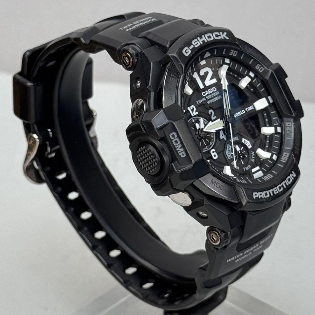 美品 G-SHOCK GA-1100 スカイコックピット ブラック 反転液晶
