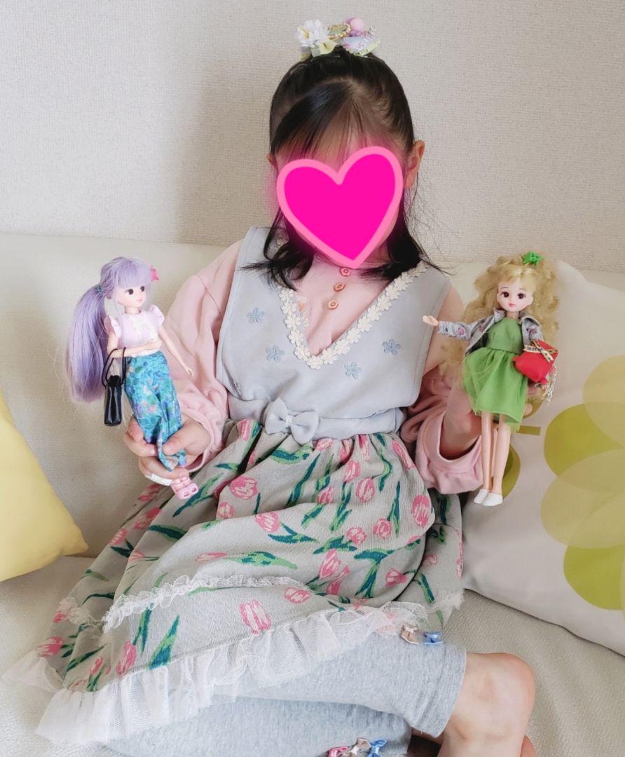 MM様専用 チューリップ柄肩リボンワンピ Cc1k3-m49528290800 120㎝美品スーリー 通販好評