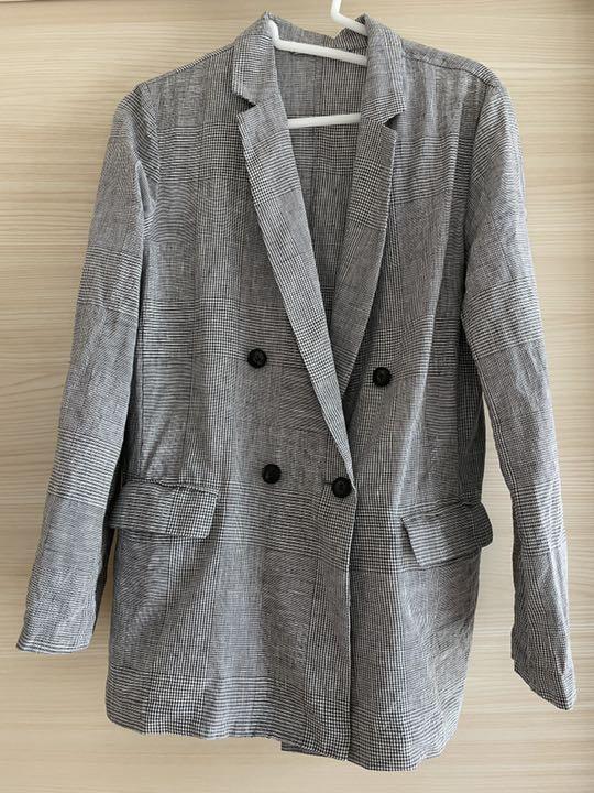 セール新作 LINEN グレンチェックジャケット FMXpb-m49531024850 新作超歓迎