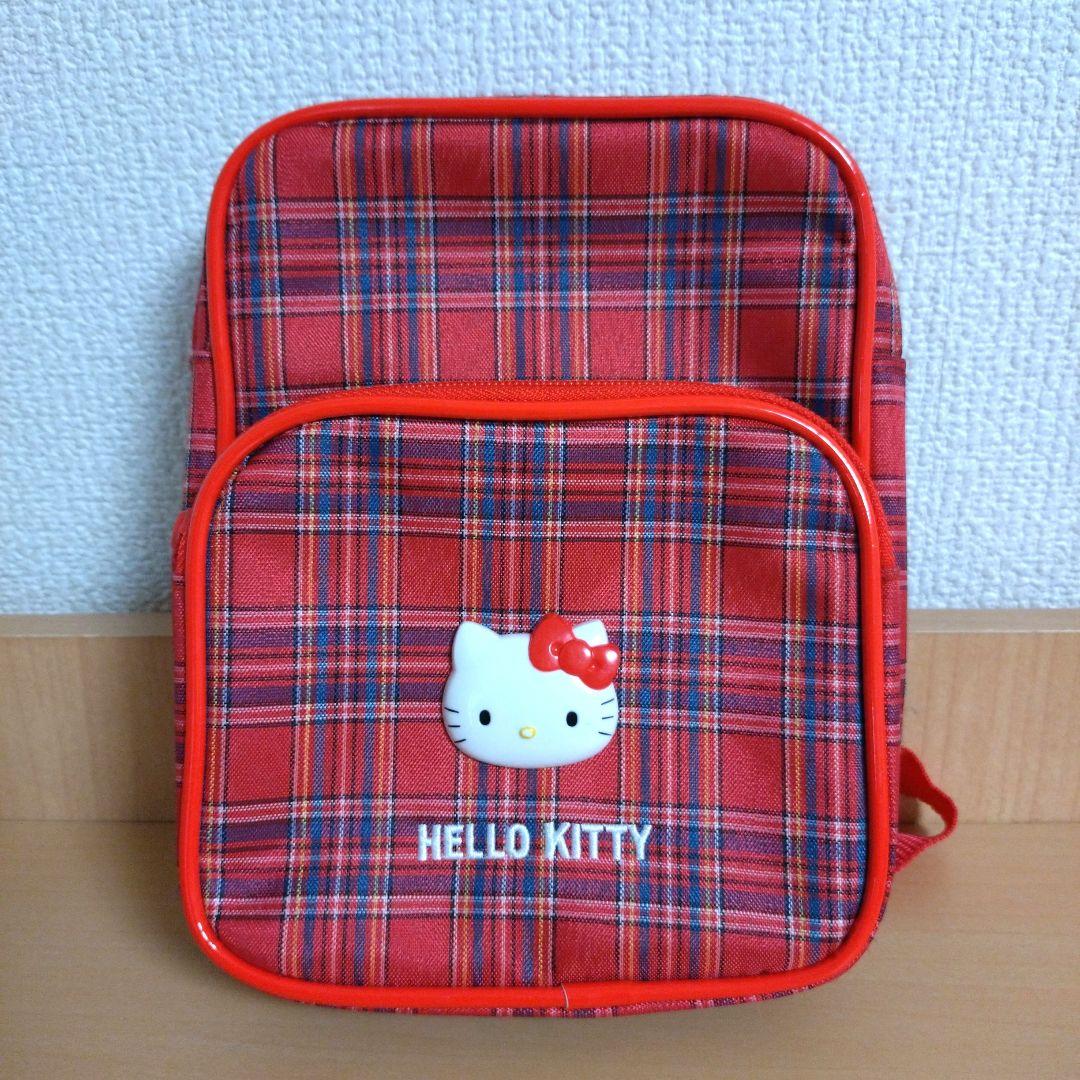 超美品⭐︎激レア⭐︎新品　ハローキティ レトロ チェック柄リュック　1997年 超美品⭐︎激レア⭐︎新品 ハローキティ レトロ チェック柄
