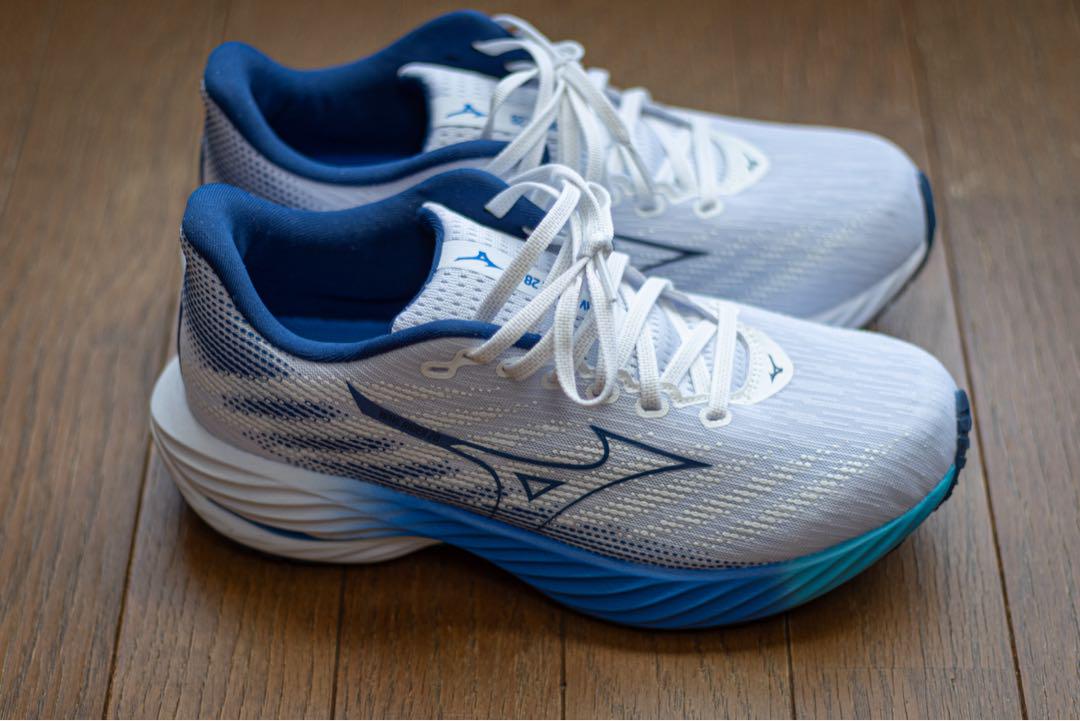 Mizuno Wave Rider 28 26.0cm ホワイト/ブルー