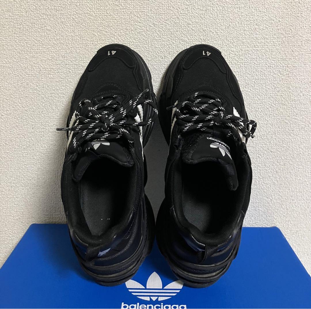 バレンシアガ×アディダス トリプルS スニーカー 41 メンズ バレンシアガ×アディダス トリプルS スニーカー 41 メンズ