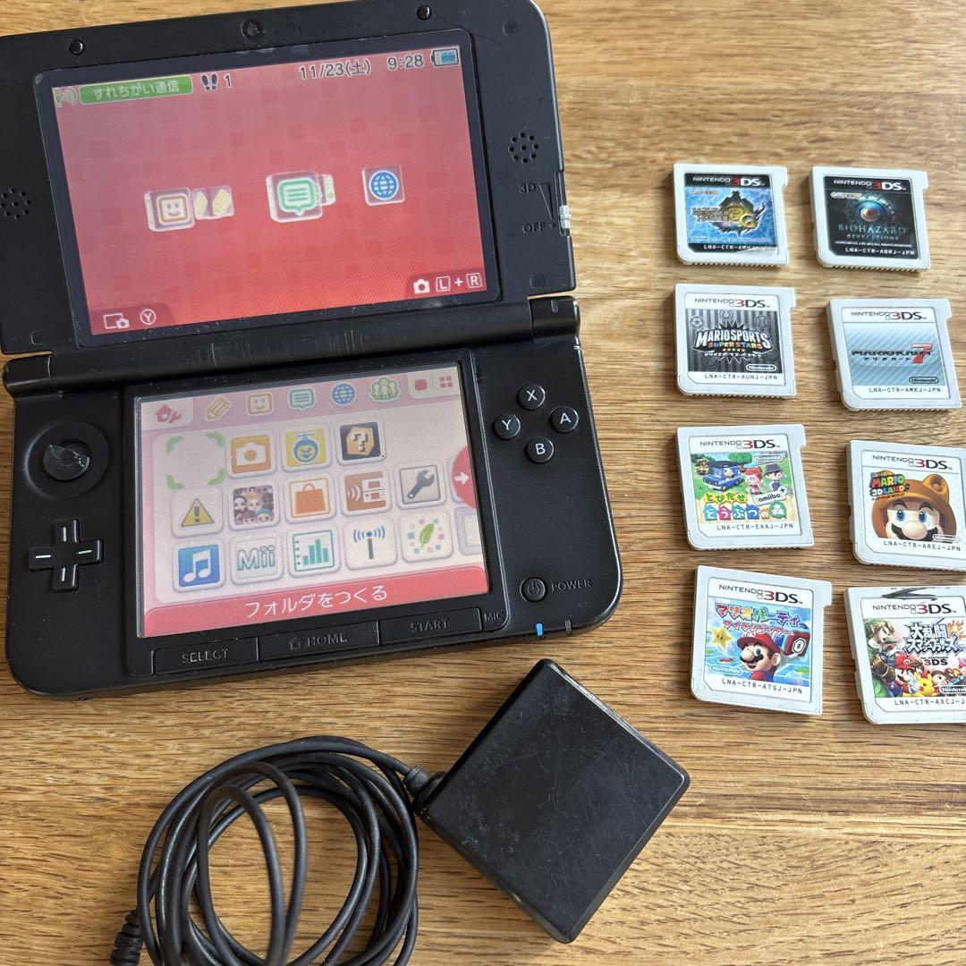 ニンテンドー3DS 本体＋ゲームセット スマッシュブラザーズなど