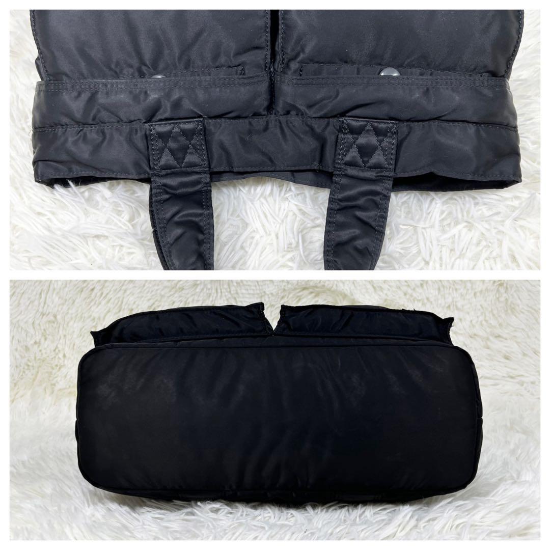 美品 PORTER ポーター タンカー ハンドバッグ ビジネスバッグ ブラック