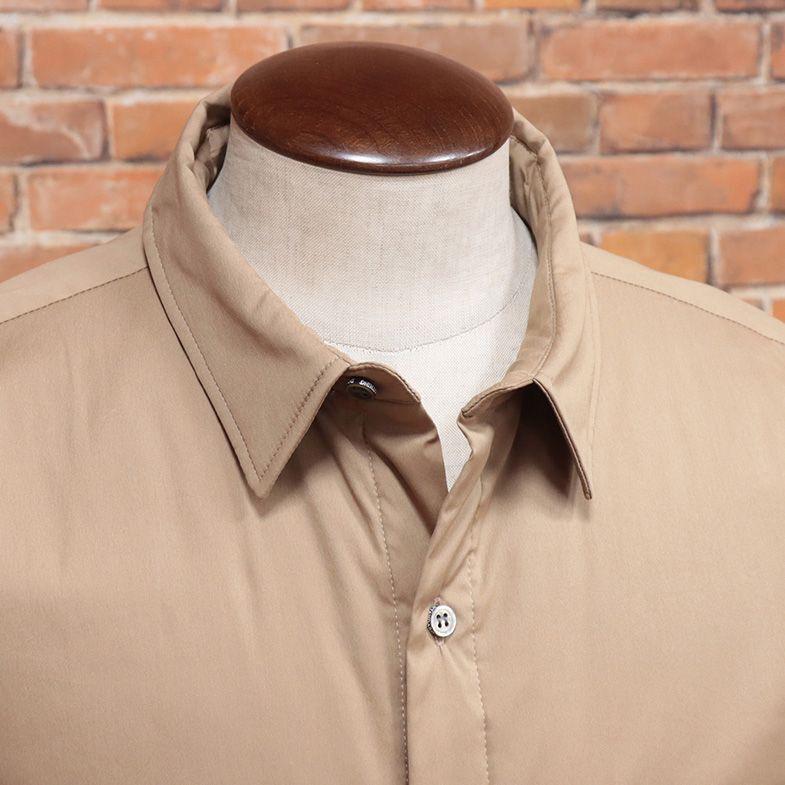 【新品・44サイズ】D/him・ ベージュ中綿シャツブルゾン