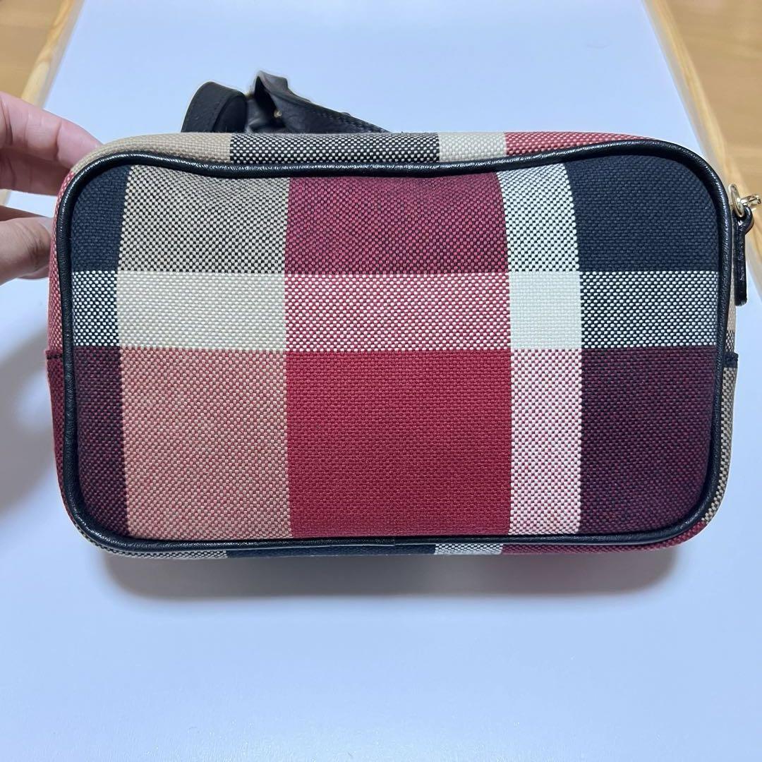 美品 ブルーレーベルクレストブリッジ ショルダーバッグ