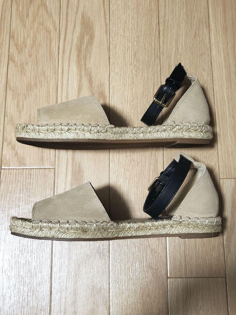 ZARA エスパドリーユ アンクルストラップ 37