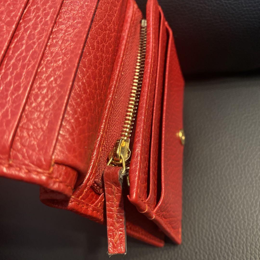 GUCCI ダブルG ミニウォレット（コイン＆紙幣入れ付き）ggマーモント