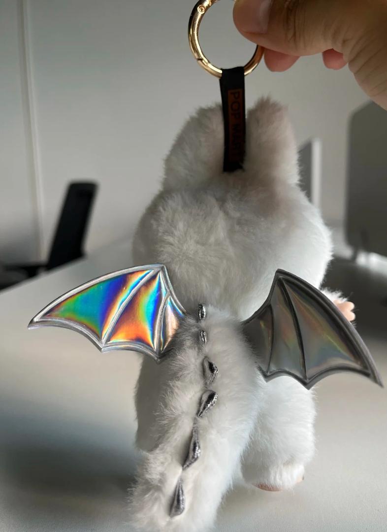 LABUBU エンジェルシリーズ ラブブ天使 ぬいぐるみ キーホルダー