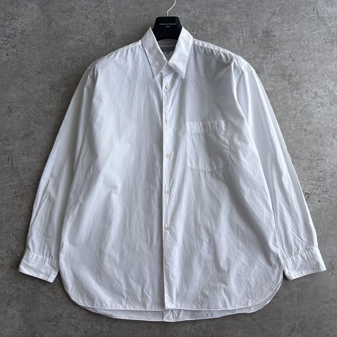 極美品■COMMEdesGARCONS HOMME【L】田中オム 長袖シャツ 白