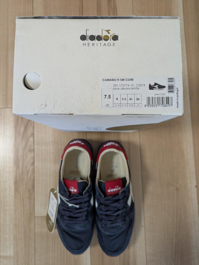 新品未使用26cm DIADORA Heritage CAMARO Blue