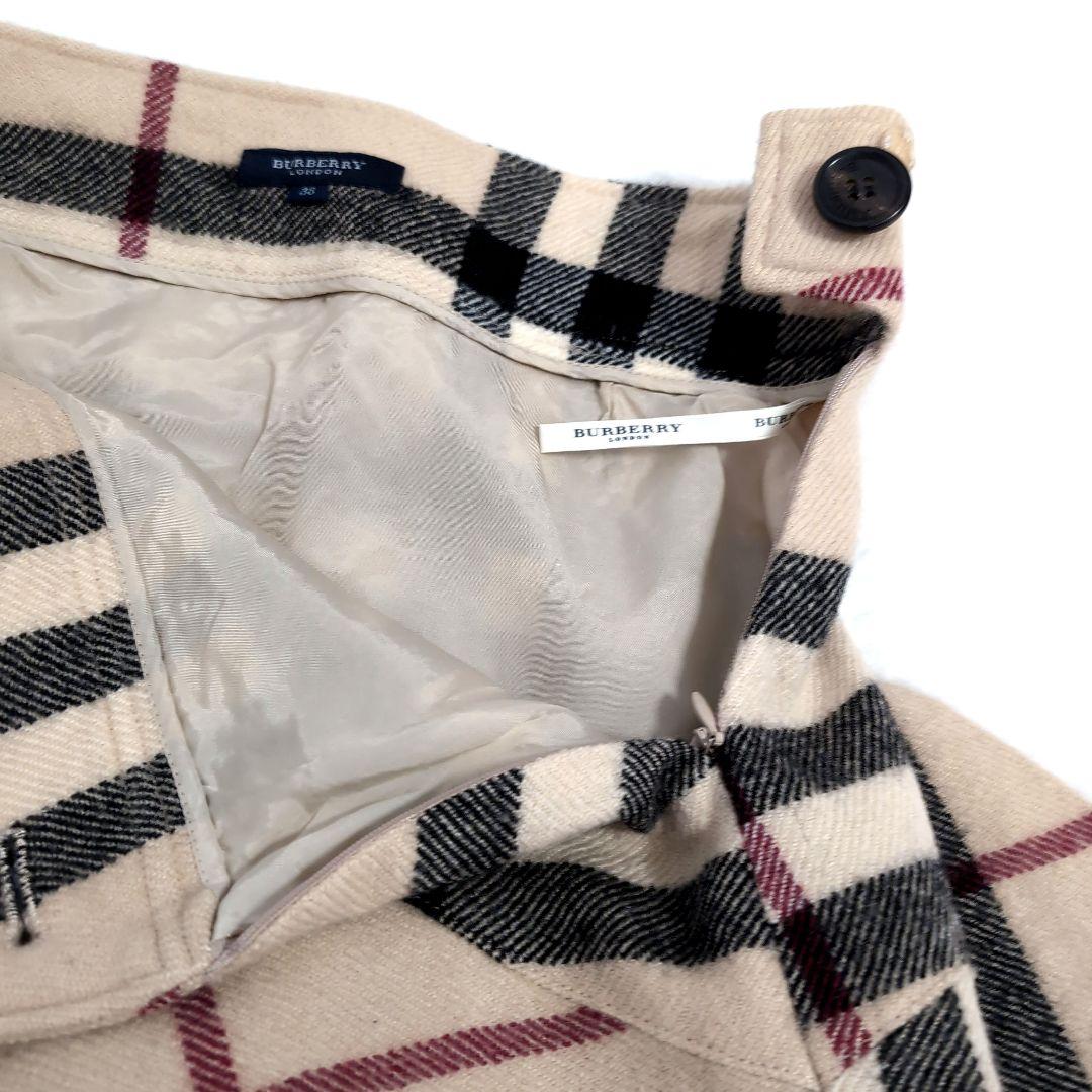 do25 BURBERRY LONDON スカート メガチェック サイズ38 BURBERRY バーバリー ロンドンスカート メガチェック サイズ38