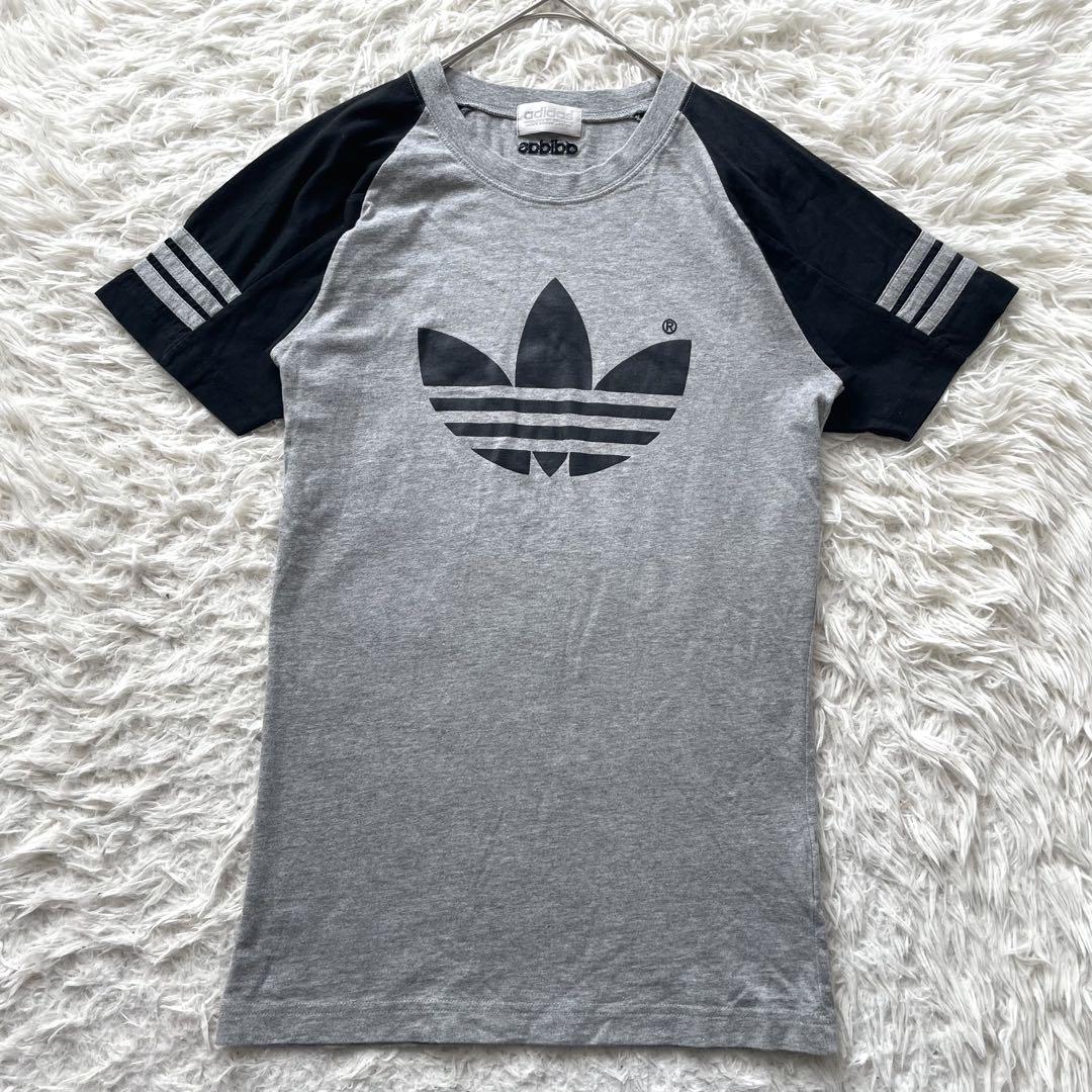 adidas トレフォイル　デサント製　半袖　シャツ　Tシャツ　大きいサイズ