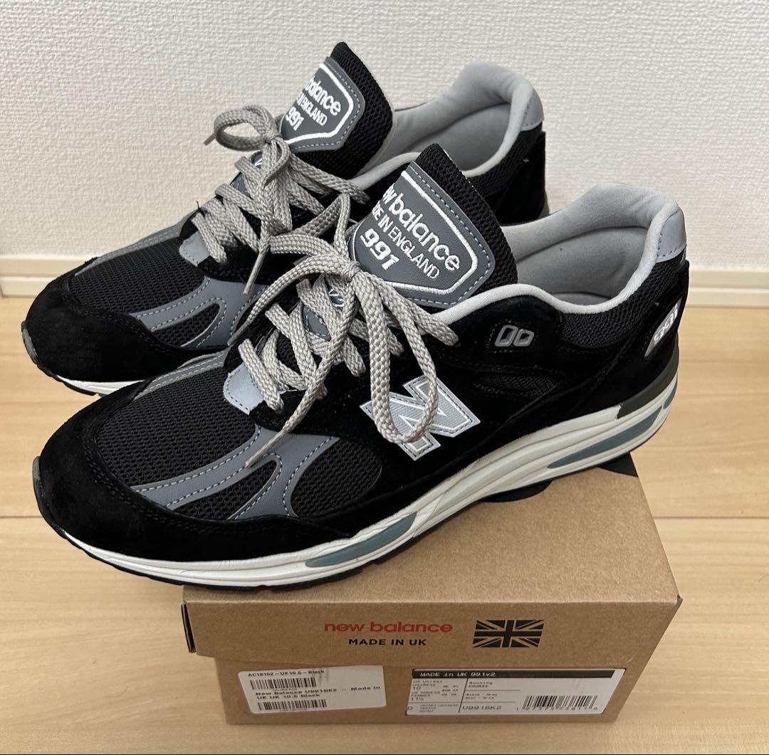 New Balance 991v2 BLK 28cm