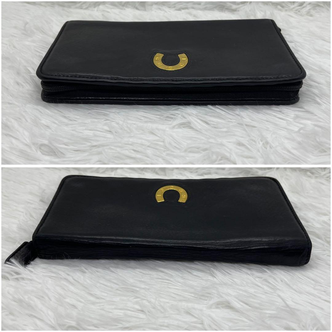 希少✨グッチ 長財布 ラウンドファスナー ホースシュー オーガナイザー