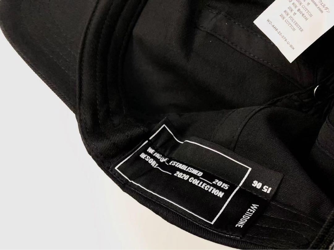 WE11DONE ロゴ キャップ BLACK 新品 未使用 ブラック 韓国 限定