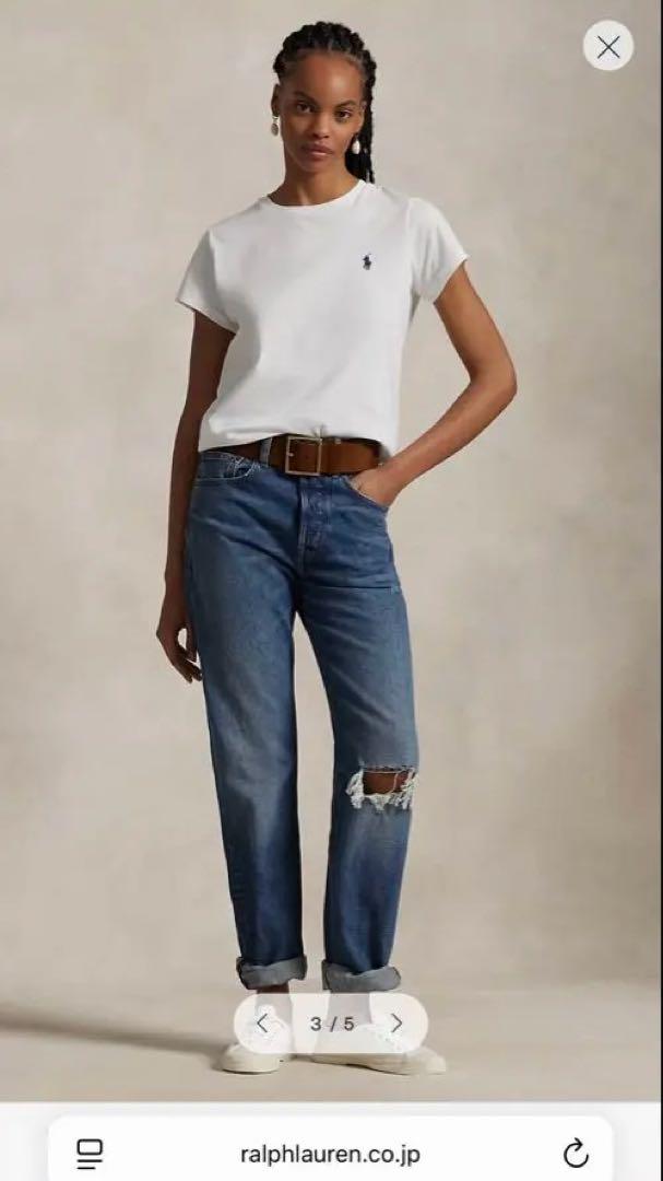 Ralph Lauren コットン ジャージー クルーネック Tシャツ