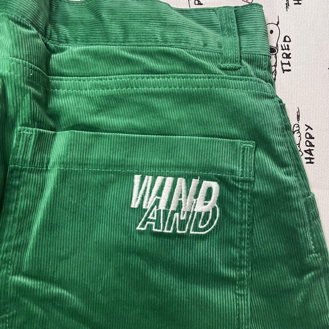 wind and sea コーデュロイ　ショーツ　ハーフパンツ　グリーン