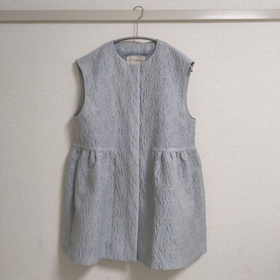 UNITED ARROWS ツートーン ジャガード ベスト